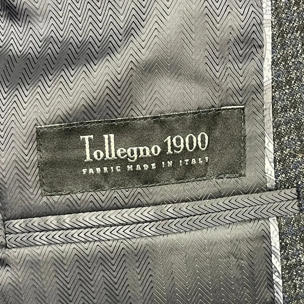 Jos A Bank RESERVE‎ Tollegno 1900 Wool Blend 43L Blazer Sport Coat Jacket Grey